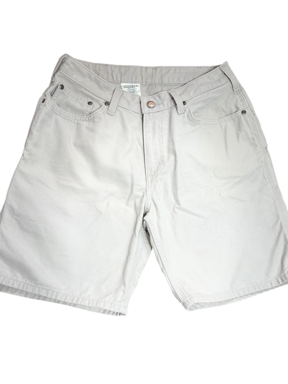 Carhartt women’s Light Gray Flat Front Work Shorts